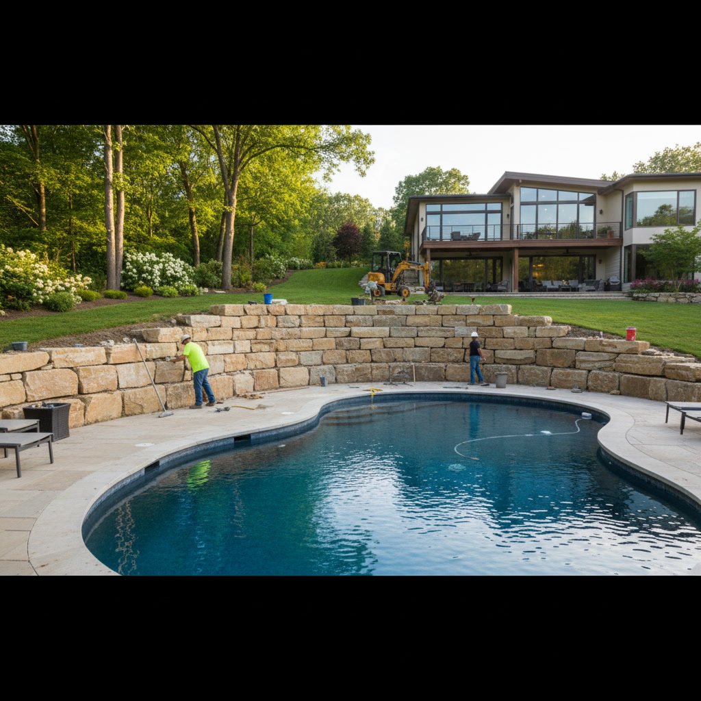 How to Tell If Your Sloped Backyard Needs a Retaining Wall Before Building a Pool